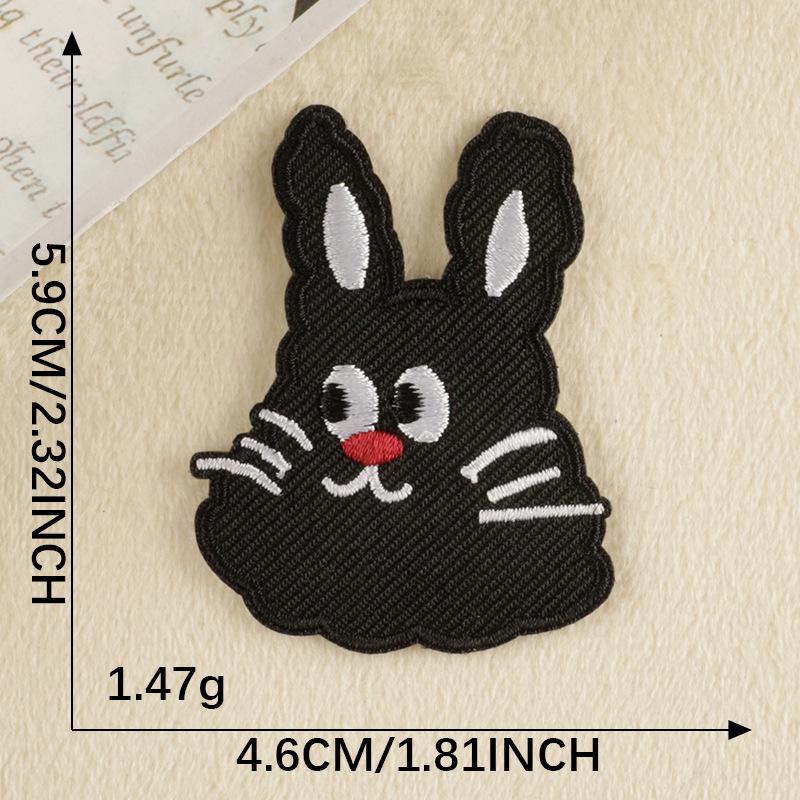 Cartoon Kitten Embroidered Patches: Self-Adhesive for Clothing, Shoes & Hats