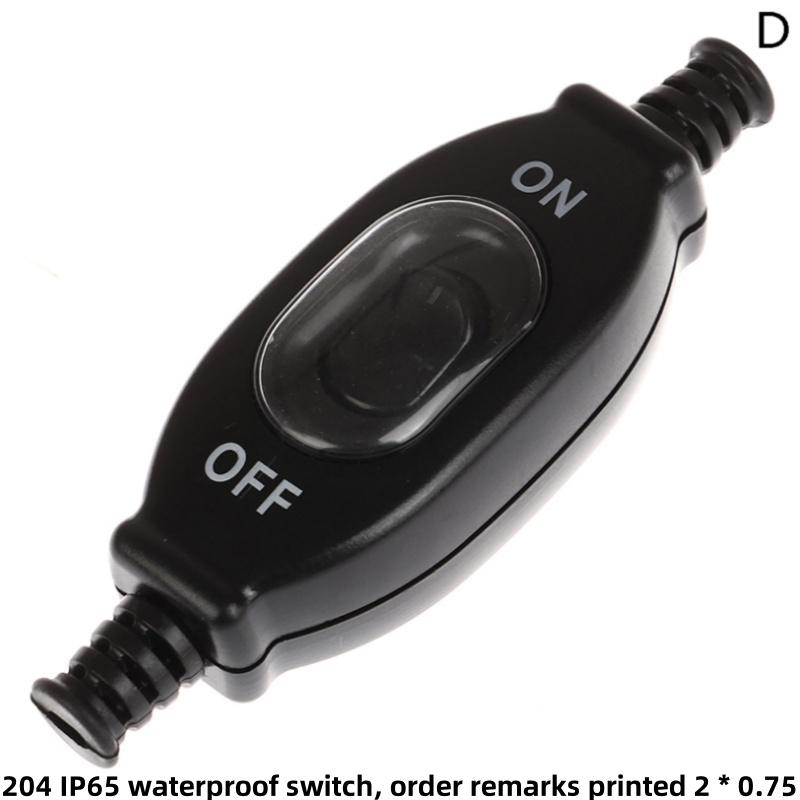 Waterproof In Line Switch Cord Switch IP65 Round Wire Contact Double Cut Switch Rainproof Ouble-cut Switch