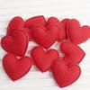 10/30PCS New Romantic Red Heart Petals Perfect 6.5cm DIY Felt Heart Ornaments Valentine Decoration Wedding Birthday Party Decor