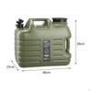 Camping Water Container with Faucet Outdoor Jug Portable Carrier Food Grade PE Material Easy