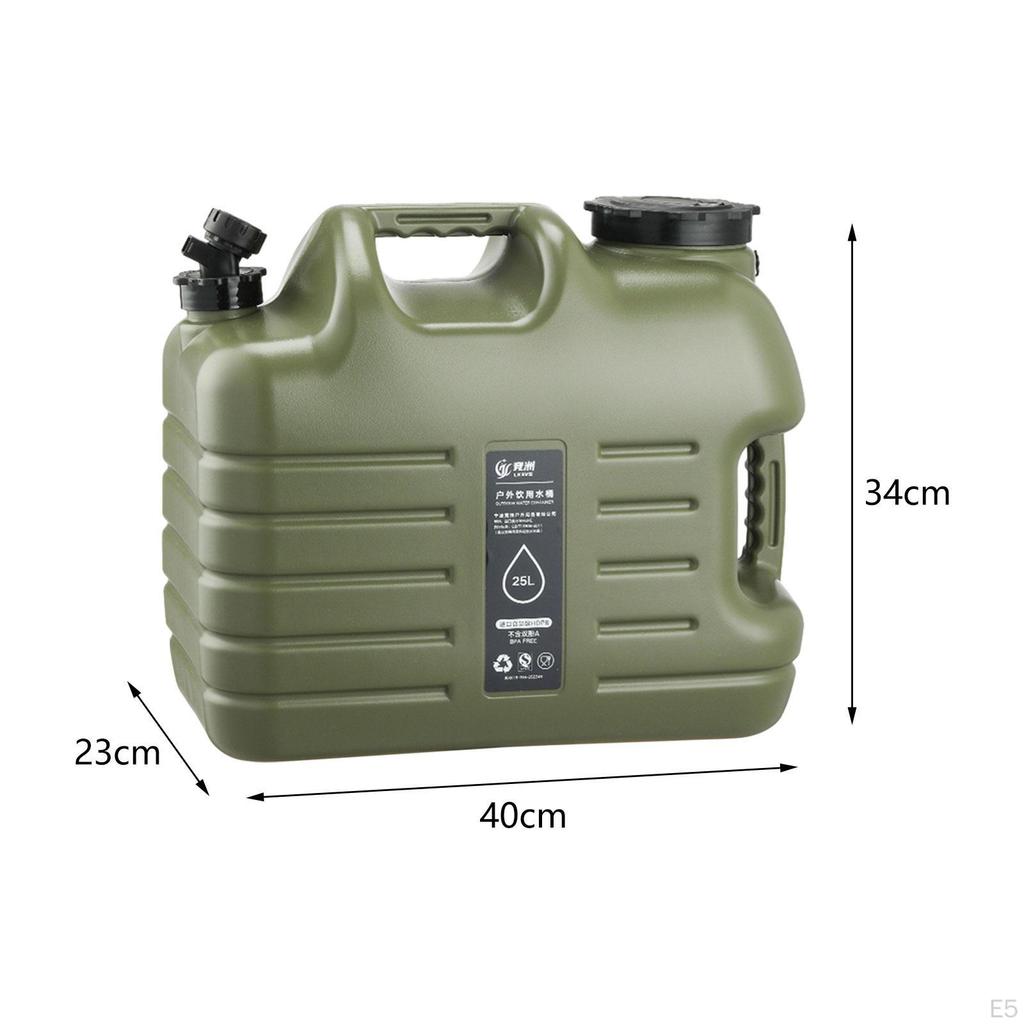 Camping Water Container with Faucet Outdoor Jug Portable Carrier Food Grade PE Material Easy