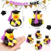 2Pcs Doctor Duck with Top Hat Graduation Party Decorations Cute Gifts Creative Car Ornaments Squeaky Bath Toy