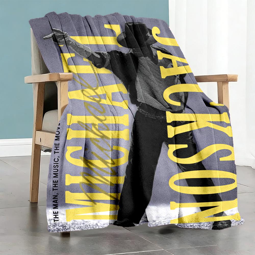 Michael Jackson Blanket Warmthful Decor Great For Chair Office Bed Allseason Use Digital Print Birthday Christmas Gift Blanket