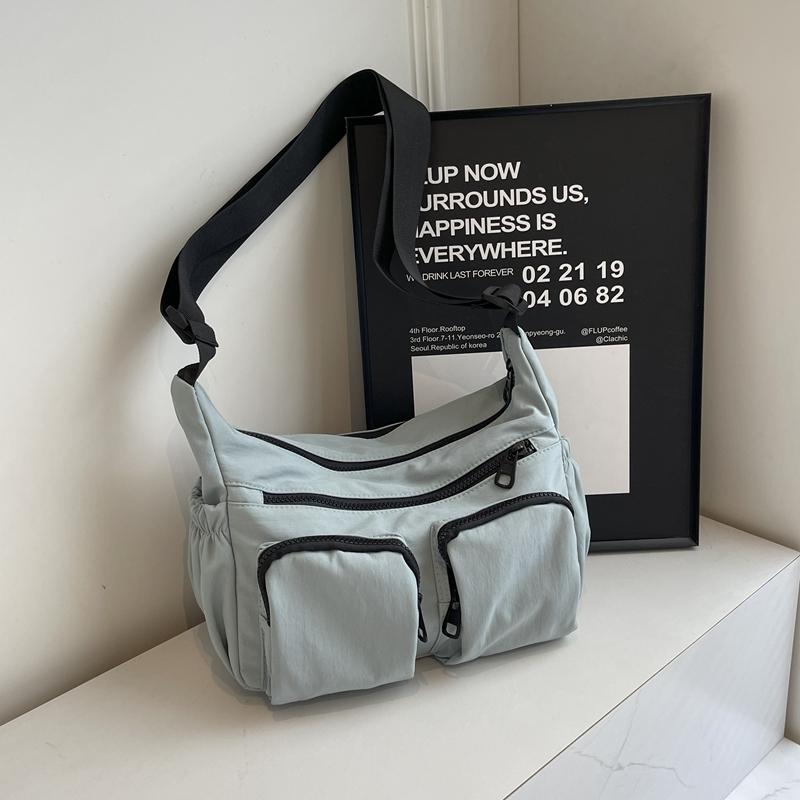 Leisure Versatile Shoulder Bags for Ladies  Monochromatic Crossbody Bags  High-quality Leisure  High Capacity