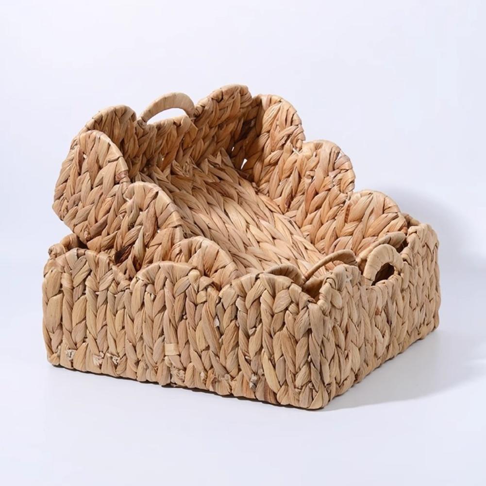 Dekorativer Toilettenpapier-Aufbewahrungskorb Aufbewahrungshalter für Zuhause, Schrank, Tischaufbewahrung 24*24*12cm/28.5*28.5*13cm/33*33*12cm