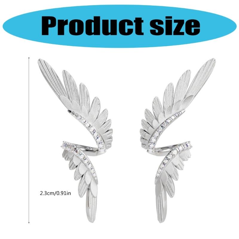 Fashion Wing Earrings Asymmetrical Ear Studs Multifuntional Ear Jewelry Pendant Earrings for Daily Everyday Occasion