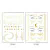 2Pcs Waterproof Temporary Body Art Gems Bronzing Freckles Face Stickers