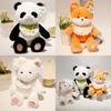 Cute Fox Panda And Rabbit Plush Toys With Soft Cotton Filling Great Gift For Girls And Boys