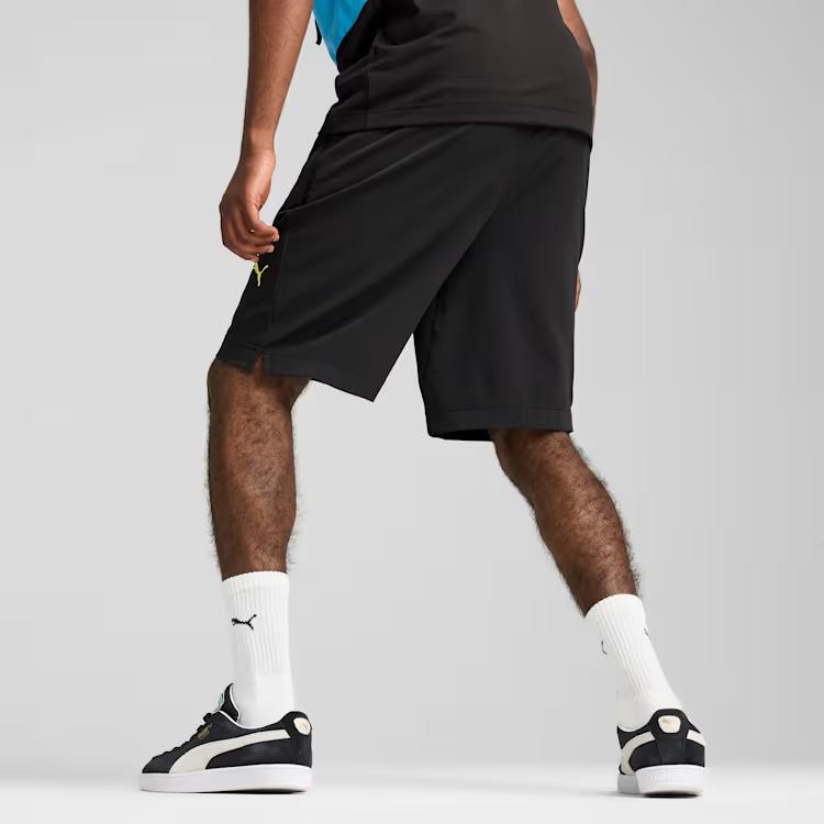 Puma Manchester City Tech 6" Woven Shorts Comfortable Moisture-Wicking Mid-Rise Casual Shorts Men shorts Black Blue 778770-53