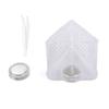 Transparent Aquarium Fish Tank Cone Feeder Acrylic Feeding Container Magnetic Suction