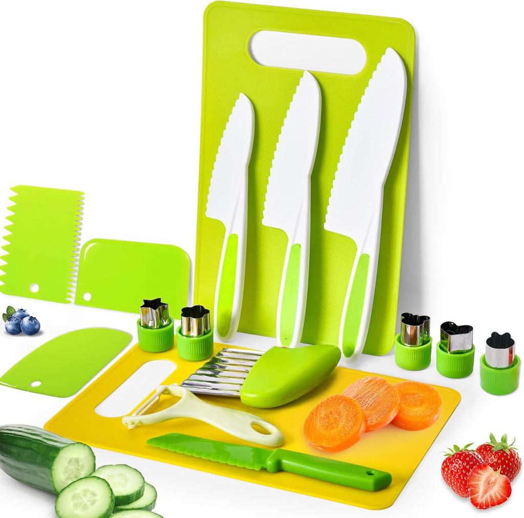 Children's Toy Knife Set for Early Education - Safe Cutting Tools for Kindergarten and Vegetable Play