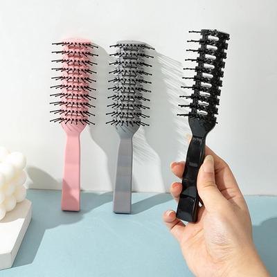 Men Plastic Vent Hair Brush Anti-Static Comb Hairdressing Salon Barber Curly Hair Care Wig Styling Tool Comb Brush Massage Tool