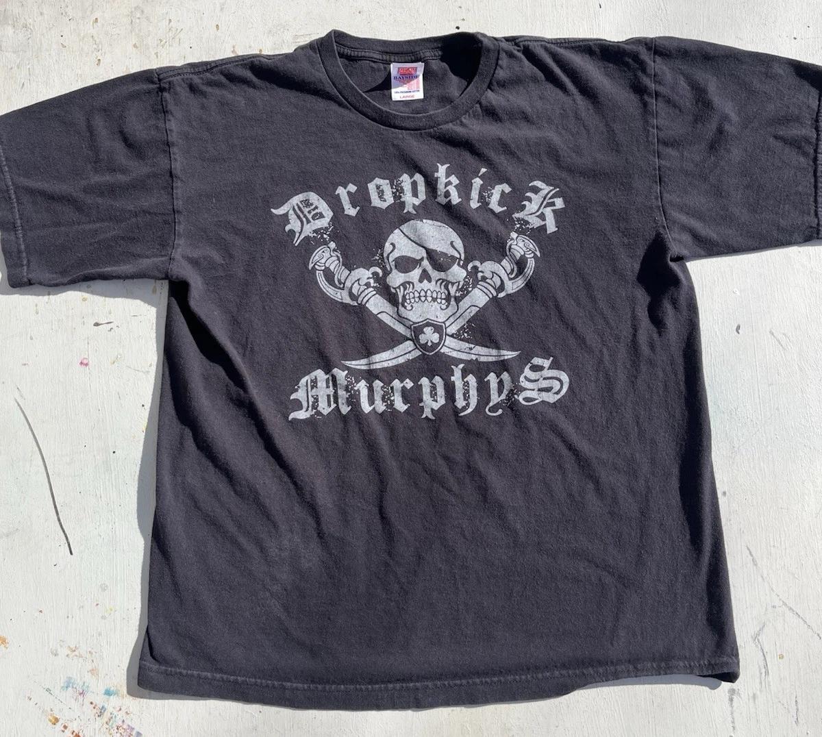 Мужская футболка Dropkick Murphys Черная с надписью L Группа Панк Бостон США Кельтская 3XL