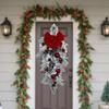 Christmas Wreath Gifts Realistic Artificial Wreath Garland Front Door Wreath for Window Holiday Indoor Outdoor Home Party