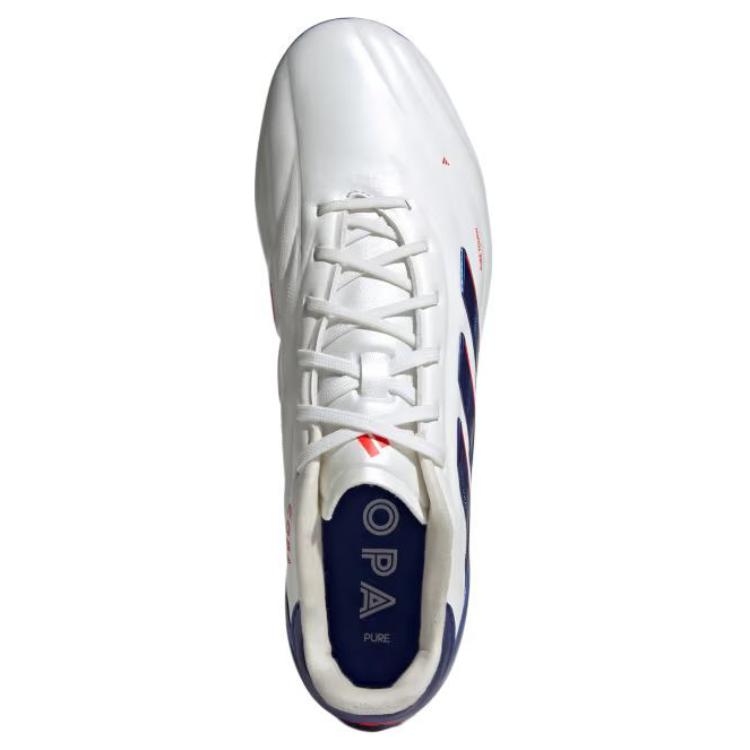 Adidas Copa Pure 2 Comfortable Sports Shock Absorption Non-Slip Wear-Resistant Football Shoes Men Football Shoes White Blue IG8677