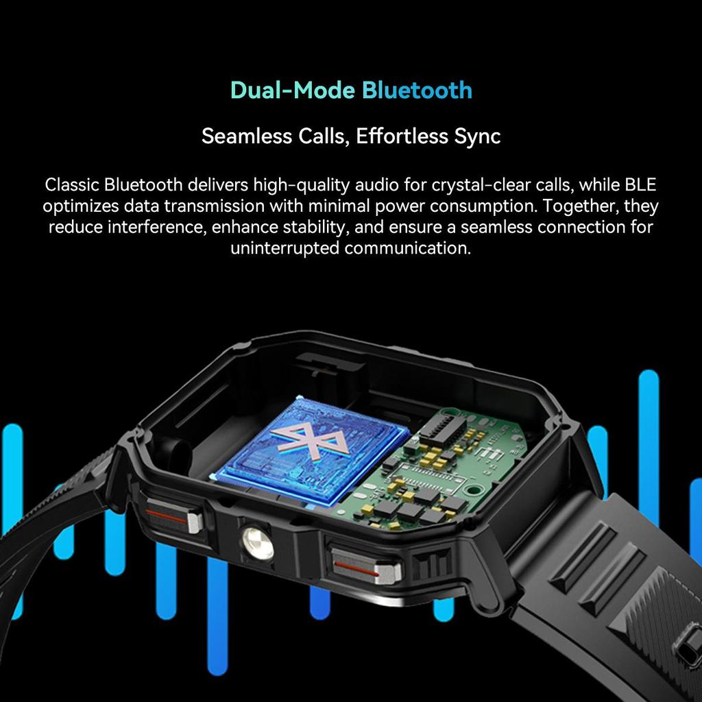 Blackview W70Pro Smart Watch, 2.01" HD Screen, 900mAh Battery, 120+ Sports Modes, IP68 Waterproof