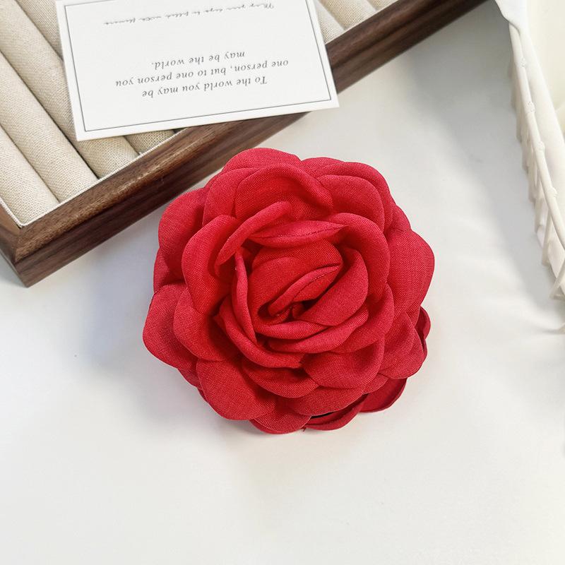 Agrafe de păr Vintage din material textil cu flori, crab, franceză, cu coadă de cal, fete, agrafe de păr, rechin, agrafe de păr pentru femei, accesorii de păr pentru pălării