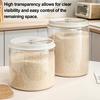 Rice Bucket Transparent Visual Panel Large Capacity Sealing Moisture-Proof Food-Grade Plastic Storage Container