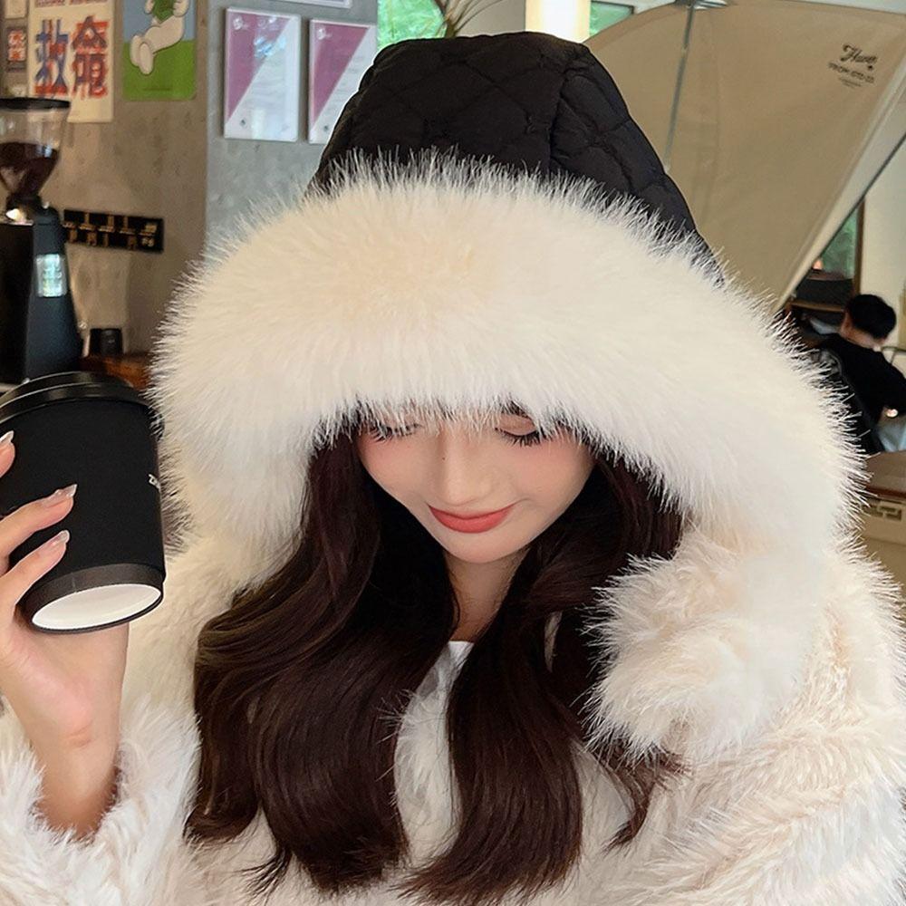 Plush Bomber Hat Ear Protection Ski Russian Cap Outdoors Ushanka Fur Hat  for Men Women