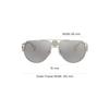 Versace Gafas de Sol Estilo Piloto Medusa Gafas de Sol para Hombre Gris VE222512526G
