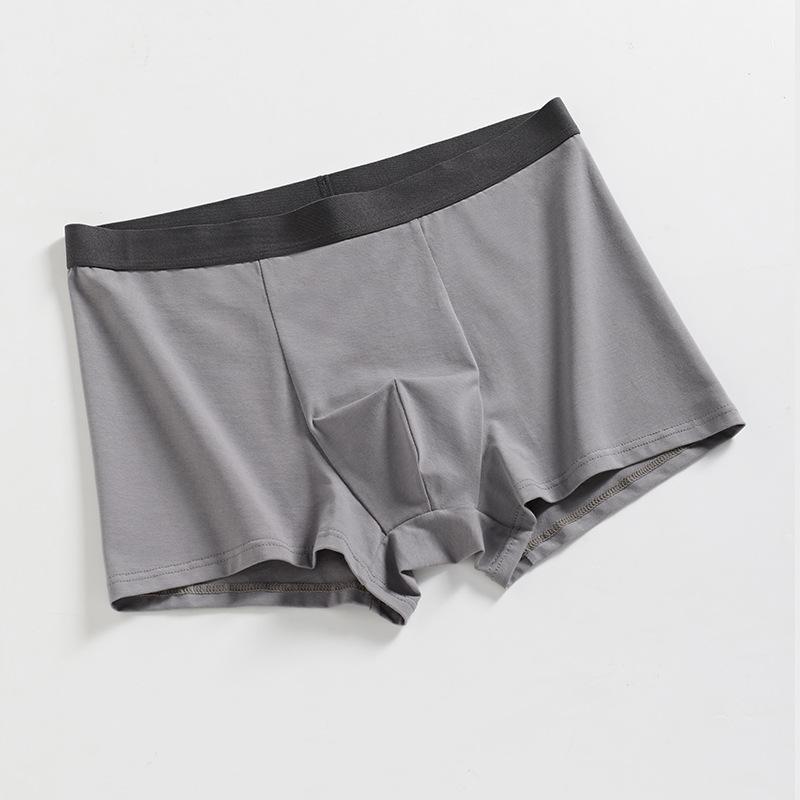 Men's Spring and Summer Cotton Wolfberry 7A Antibacterial No Trace Flat Angle Underwear