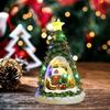 M-Modern-Christmas Tree Light House Music Decoration Adult Children Rotating Train Winter Scene House Desktop Holiday Decor