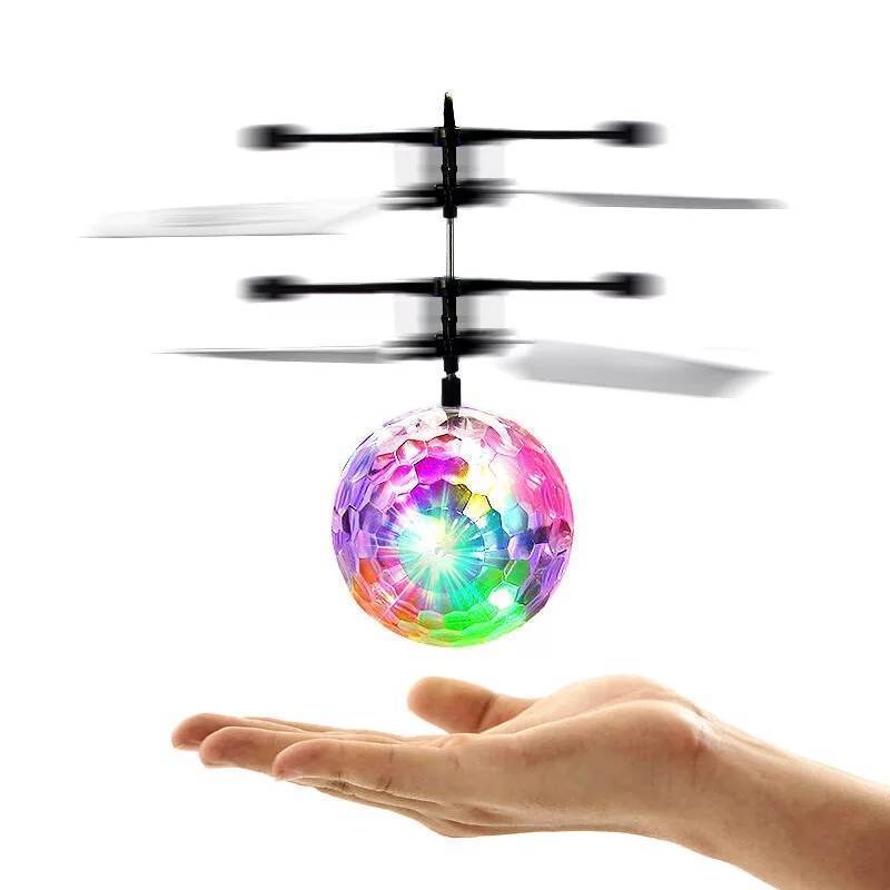 Flying Levitating Ball Robot Toy Gesture Induction Helicopter Airplane for Kids YK04