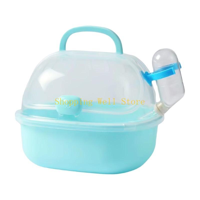 KX4B Security Pet Cage Large Capacity Hamster Cage Ventilated Pet Travel Carriers Small Pet House Hamster House