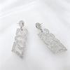 Sparkling 2027 Number Rhinestone Earrings for Women New Year Party Dangle Drop Earrings Fashion Jewelry Gift