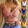 Women Lace Sexy Camisole V Neck Tank Top Underwear Vest Candy Color Bralette