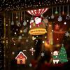 God Jul Väggklistermärken Fönsterglas Festival Väggdekaler Tomtemålningar Nyår Juldekorationer för Heminredning