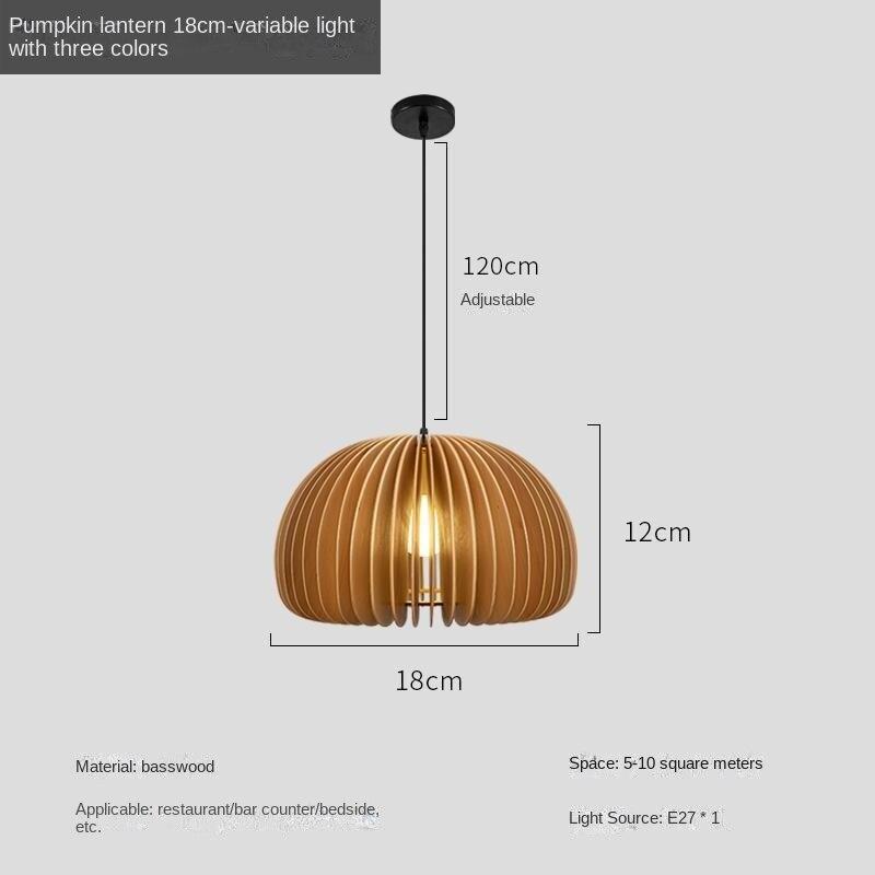 

Креативная люстра из тыквы для спальни, прикроватные лампы 18cm