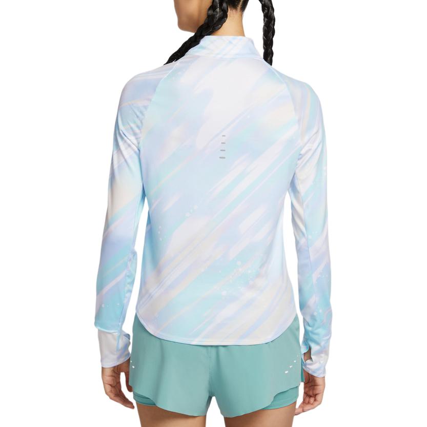 Nike As W Nk Swift Df Hz Top Aop Logo Sports Casual Long Sleeve T-Shirt Women Tops IO0253-547