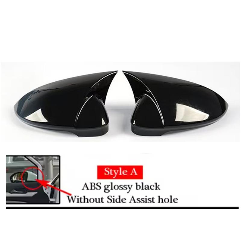 Car Styling For VW Volkswagen Golf 8 MK8 GTE GTD GTI R-Line ~ Side Rearview Mirror Cover Cap Trim With Horn Accessory