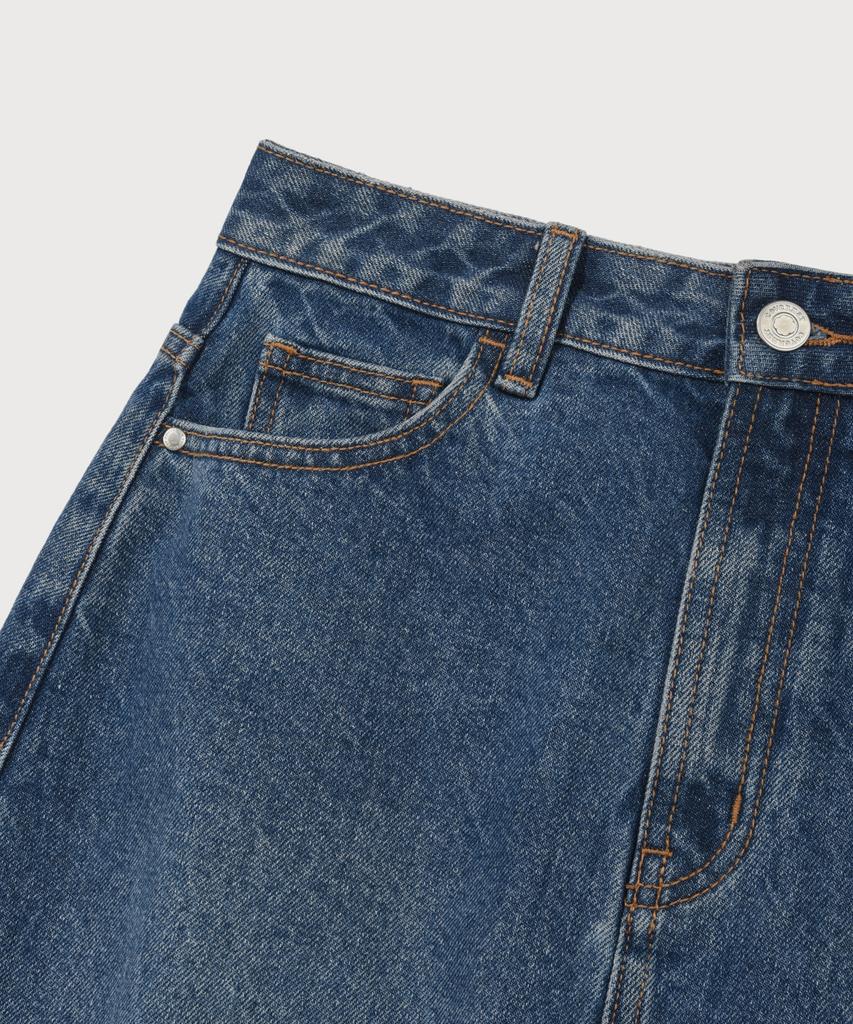 COVERNAT WOMAN Denim Long Skirt Blue