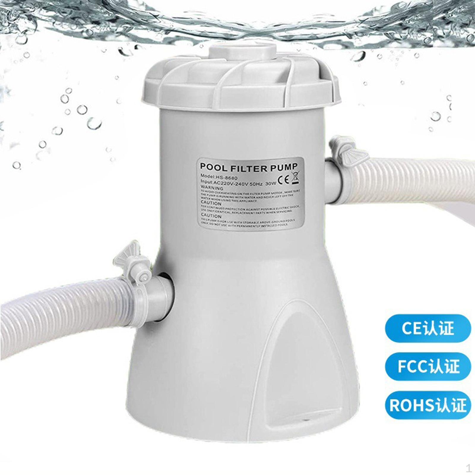 

Насос для надземного бассейна 530 галлонов вилка для Великобритании 220 В простая сборка аксессуар 30 Вт