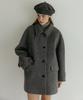 Ttudement [4Colors] Classic Wool Half Coat