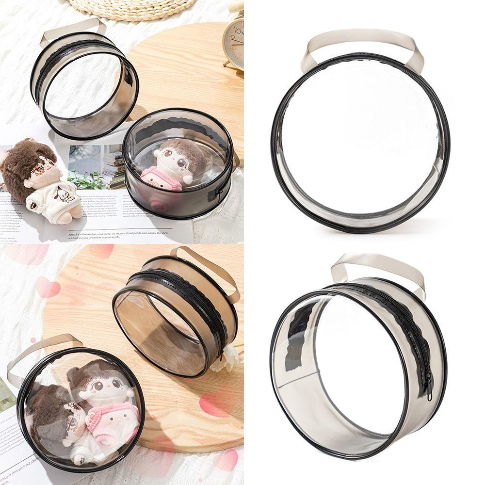 

Clear Transparent Doll Outdoor Bag Dustproof Cosmetic Storage Case Fit 10cm 15cm Doll