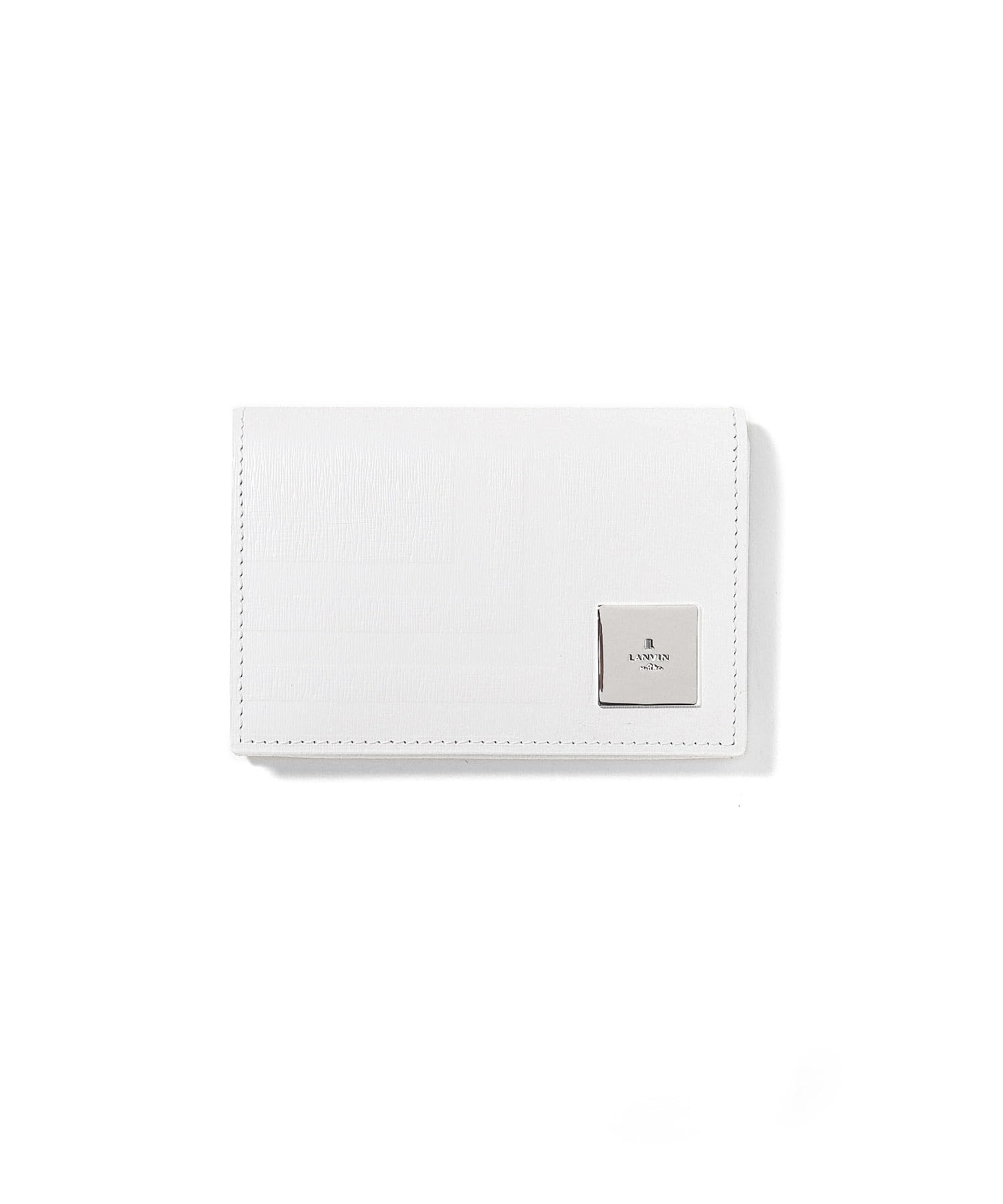 

Lanvin en Bleu Fizz Business Card Case, Cowhide Leather, No. 521621, White
