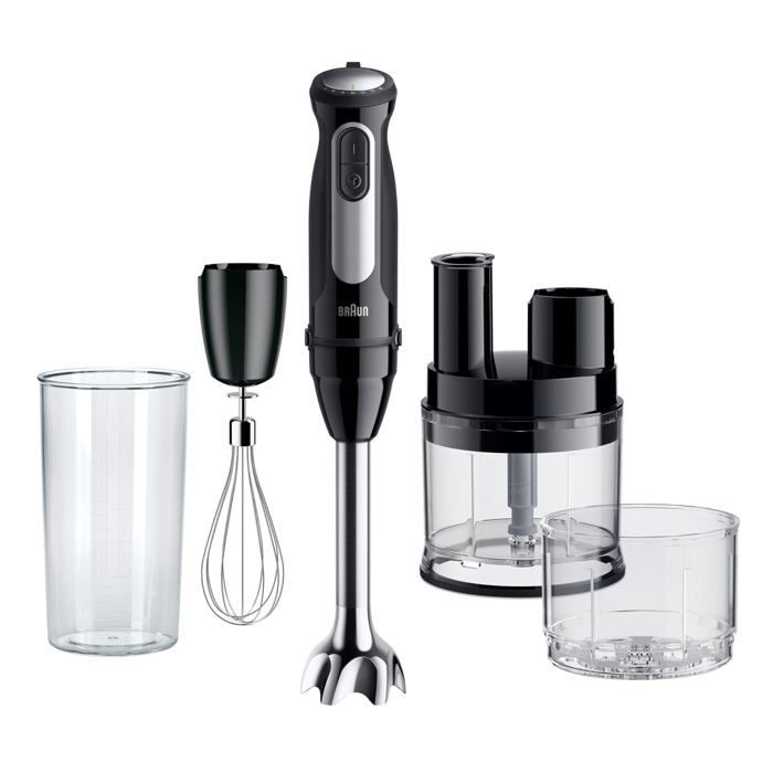 Mixeur plongeant - Braun - MQ 55755 M - 1000W - 25 vitesses - Noir