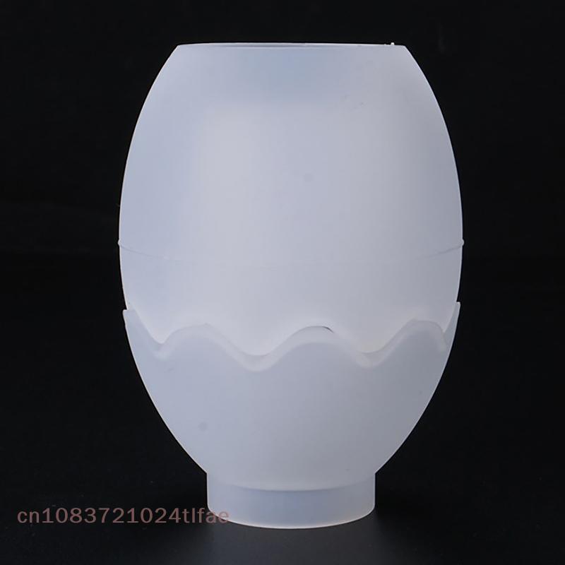 Egg Shape Candle Jar Mold Storage Box Silicone Mold with Lid Egg Candle Cup Gypsum Dripping Mold Craft Making Molds Decoration
