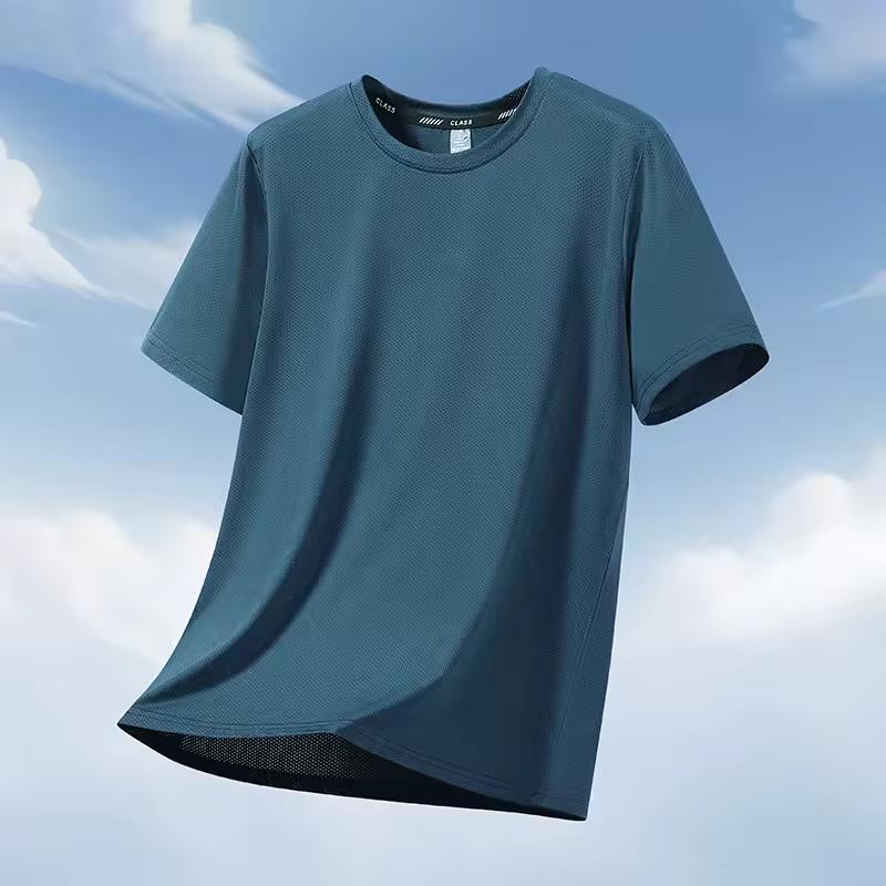 Футболки 12xl 11xl Мужские 180 кг Супер Большой Размер Холодная Сетчатая Ткань Быстросохнущая Круглый Вырез Короткий Рукав Свободная Футболка Оверсайз Топы Футболка 12XL