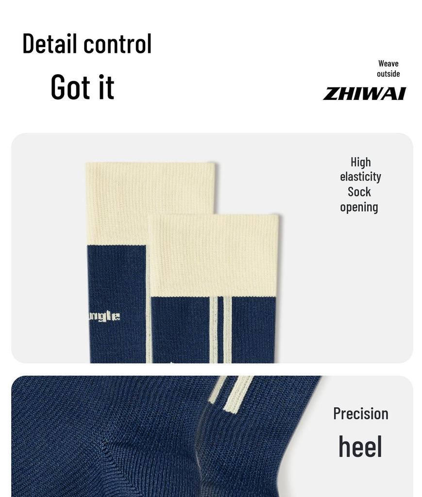 Damen Mikrodruck Schweißableitende Mid-Calf Kompressionssocken für Laufen und Fitness