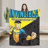 Invincible Flannel Blanket Hero Man Awesome Throw Blankets for Home 200x150cm Quilt