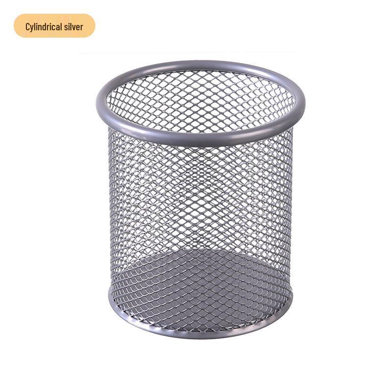 Multifunctional Metal Pen Holder – Stylish Iron Art Stationery Storage with High-End Appeal for Desk Organization