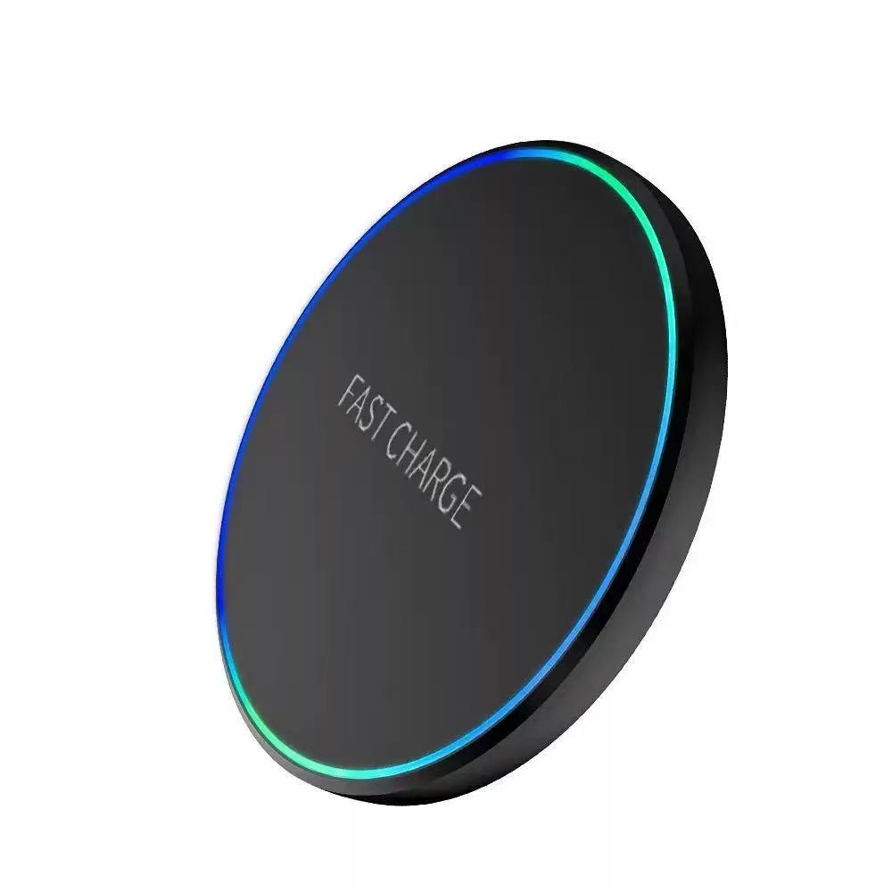 Ultra-Thin 15W Aluminum Wireless Charger, Compatible with Huawei & Apple Phones