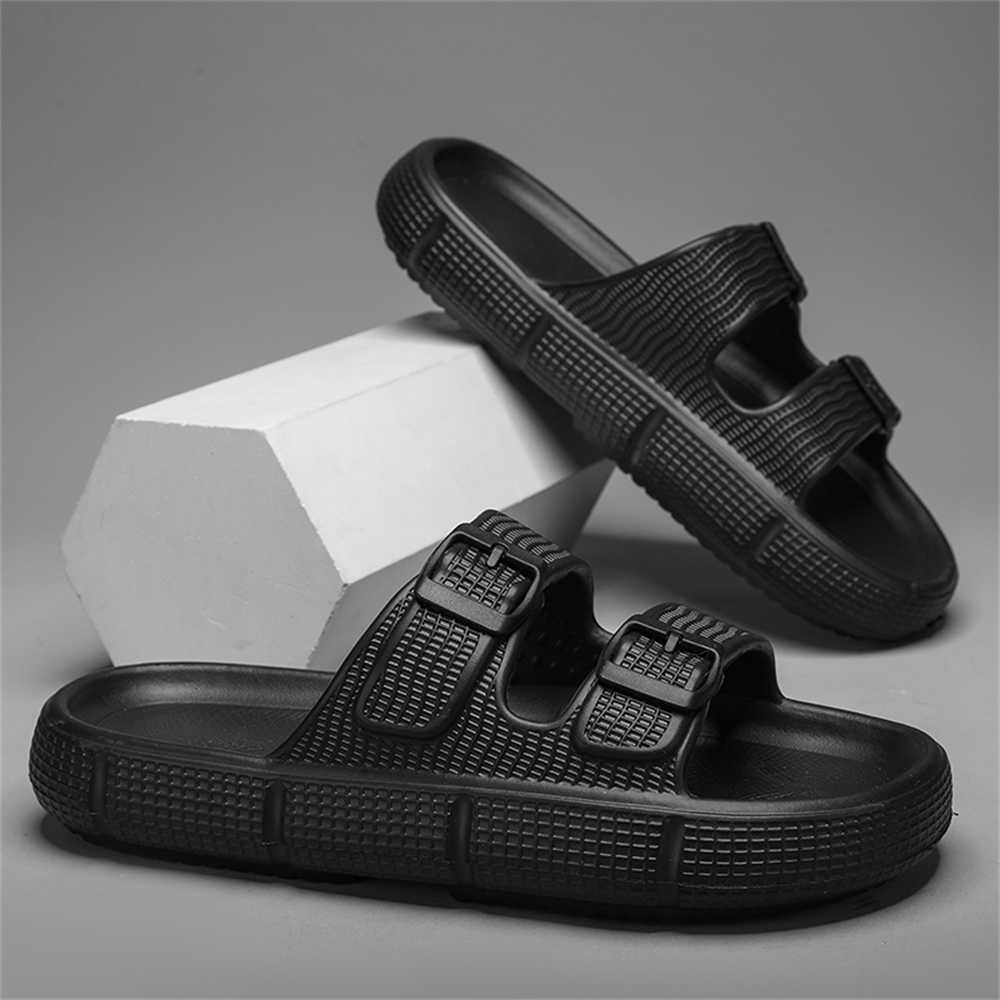 Fashion 40-45 Extra Large Sizes Brown Flip Flops Slippers Tenid For Men Shoes Luxury Man Sandal Sneakers Sports Leisure Minimalist