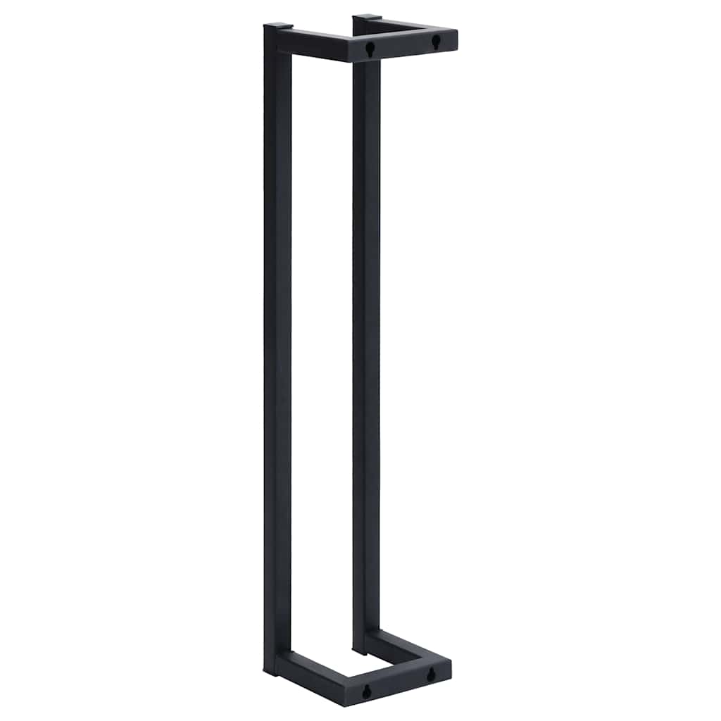 vidaXL Handtuchständer Schwarz 12,5x12,5x60 cm Eisen