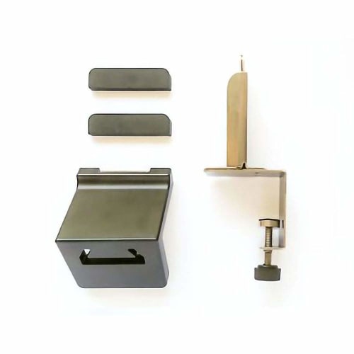 Nomuratec Comfortable Security Door Lock Guard, Padlock Type, for Inward-Opening Doors (No Padlock Required), N-1071, Black, 6.4cm H X 5.5cm W X 14.3c