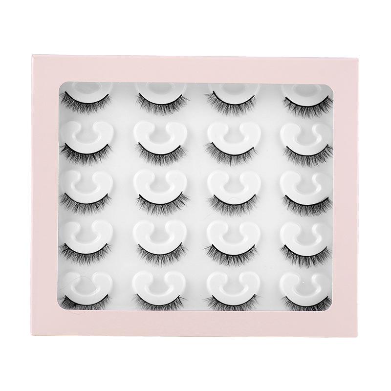New Product 10 Pairs Of Fake Eyelashes Mink Curly Thick Simulation Natural Short Eyelashes
